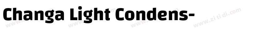 Changa Light Condens字体转换